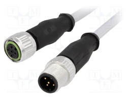Cable: for sensors/automation; PIN: 5; M12-M12; 10m; plug; plug