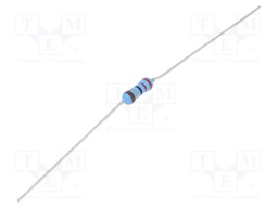 Resistor: thin film; THT; 22Ω; 600mW; ±5%; Ø2.5x6.5mm; 50ppm/°C