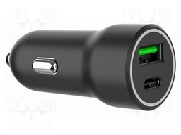 USB power supply; USB A socket,USB C socket; Sup.volt: 12÷24VDC