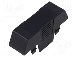 Cover; for enclosures; UL94HB; Series: EH 22,5; Mat: ABS; black