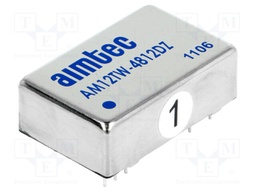 Converter: DC/DC; 12W; Uin: 18÷75V; Uout: 12VDC; Uout2: -12VDC; DIP24