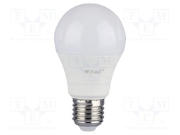 LED lamp; white cold; E27; 220÷240VAC; 1055lm; P: 10.5W; 200°; 6400K