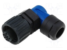 Connector: circular; plug; PIN: 4; female; screw terminal; 400V; 16A