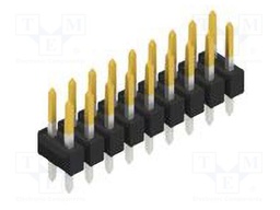 Connector: pin strips; pin header; male; PIN: 18; 2.54mm; THT; 2x9