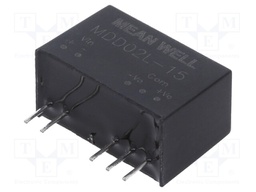 Converter: DC/DC; 2W; Uin: 4.5÷5.5V; Uout: 15VDC; Uout2: -15VDC; SIP7