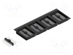 Connector: pin strips; pin header; male; PIN: 20; 2.54mm; SMT; 2x10