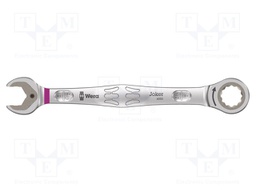 Wrench; inch,combination spanner,with ratchet; steel; 188mm