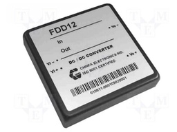 Converter: DC/DC; 12W; Uin: 18÷72V; 15VDC; Iout: 800mA; 70g