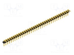 Connector: pin strips; pin header; male; PIN: 36; 2mm; THT; 1x36