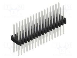 Connector: pin strips; pin header; male; PIN: 34; 1.27mm; THT; 2x17