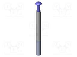 Push rod; Ø: 6mm; screw-in; L: 60mm; Thread: M4x10