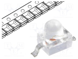 LED; SMD; Gull wing; green; 1900÷2700mcd; 2.5x2x2.8mm; 20°; 20mA