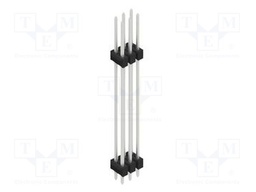 Connector: pin strips; pin header; male; PIN: 6; 2.54mm; THT; 2x3