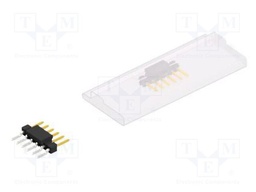 Connector: pin strips; pin header; male; PIN: 6; 2.54mm; SMT; 1x6