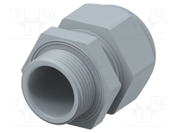 Cable gland; without nut; M25; 1.5; IP68; Mat: polyamide; grey