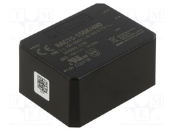 Converter: AC/DC; 15W; 85÷528VAC; Usup: 120÷750VDC; Uout: 15VDC
