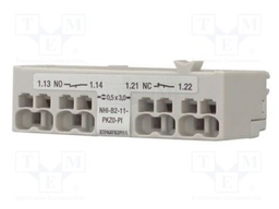 Auxiliary contacts; NC + NO; front; Leads: push-in terminals; PKZ
