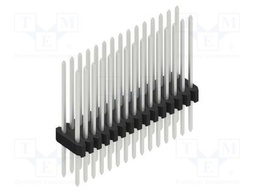 Connector: pin strips; pin header; male; PIN: 30; 1.27mm; THT; 2x15