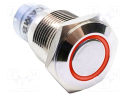 Switch: vandal resistant; Pos: 2; DPDT; 2A/48VDC; IP40; ON-(ON)
