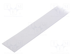 Cover for LED profiles; transparent; 1m; 20pcs; slide