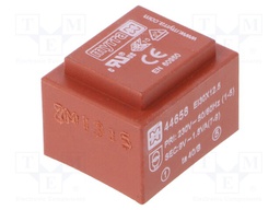 Transformer: encapsulated; 1.8VA; 230VAC; 9V; 200mA; Mounting: PCB