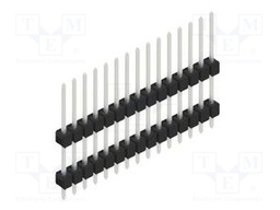 Connector: pin strips; pin header; male; PIN: 15; 2.54mm; THT; 1x15