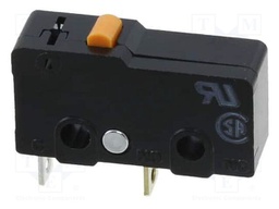 Microswitch SNAP ACTION; without lever; SPST-NO; 0.1A/125VAC