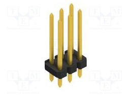 Connector: pin strips; pin header; male; PIN: 6; 2.54mm; THT; 2x3