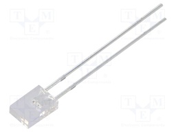 LED; rectangular; 2x5x7mm; bipolar; red,blue; 500÷750mcd; 120°