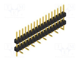 Connector: pin strips; pin header; male; PIN: 17; 2.54mm; SMT; 1x17