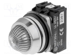 Control lamp; 30mm; NEF30; -15÷30°C; Illumin: LED,filament lamp