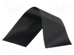 Wire: ribbon; 0.64mm; stranded; Cu; unshielded; PVC; black; 30.5m