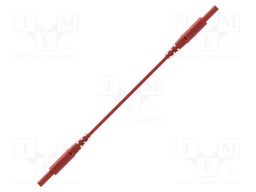 Test lead; 10A; 2mm banana plug-2mm banana plug; Len: 75m; red