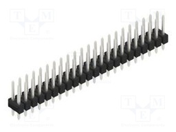 Connector: pin strips; pin header; male; PIN: 44; 2.54mm; THT; 2x22