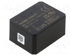 Converter: AC/DC; 30W; 85÷305VAC; 15VDC; Iout: 2A; 90%; PCB; 4000V