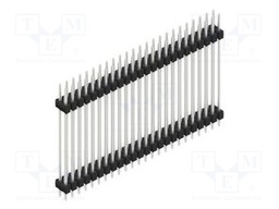 Connector: pin strips; pin header; male; PIN: 48; 2.54mm; THT; 2x24