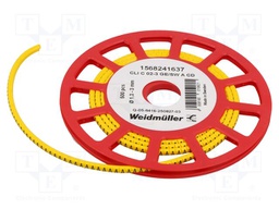 Markers for cables and wires; 1.3÷3mm; PVC; yellow; -30÷80°C