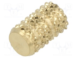 Threaded insert; brass; M3; BN: 37875; L: 7.45mm; HiMOULD®