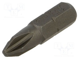 Screwdriver bit; Phillips; PH2; Overall len: 25mm