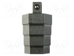 Adapter; socket spanner; 1/4"; Chrom-vanadium steel; step; 30mm