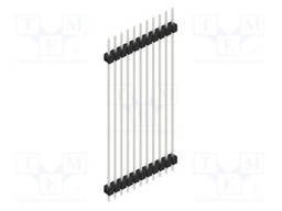 Connector: pin strips; pin header; male; PIN: 11; 2.54mm; THT; 1x11