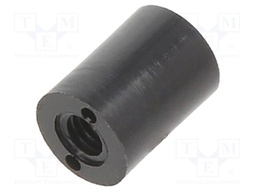 Spacer sleeve; cylindrical; polyamide; M3; L: 8mm; Øout: 6mm