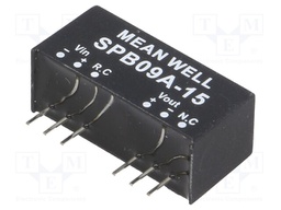 Converter: DC/DC; 9W; Uin: 9÷18V; 15VDC; Iout: 0÷600mA; SIP8; 5g
