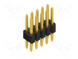 Connector: pin strips; pin header; male; PIN: 10; 1.27mm; THT; 2x5