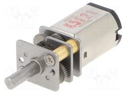 Motor: DC; with gearbox; HP; 12VDC; 750mA; Shaft: D spring; 85rpm