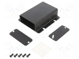 Enclosure: with panel; with fixing lugs; 1455F; X: 54mm; Y: 80mm