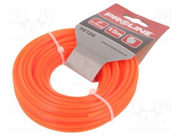 Trimmer line; L: 15m; Mat: nylon; Shape: square; Size: 3mm