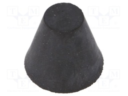 Vibroisolation foot; Ø: 25mm; Shore hardness: 55±5; 358N; 84N/mm