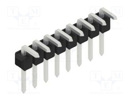 Connector: pin strips; pin header; male; PIN: 8; 2.54mm; THT; 1x8
