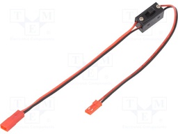 RC accessories: power switch; 300mm; JST; male + female; Cores:2